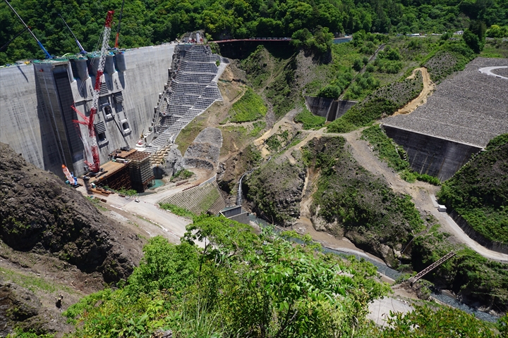 八ッ場ダム建設現場