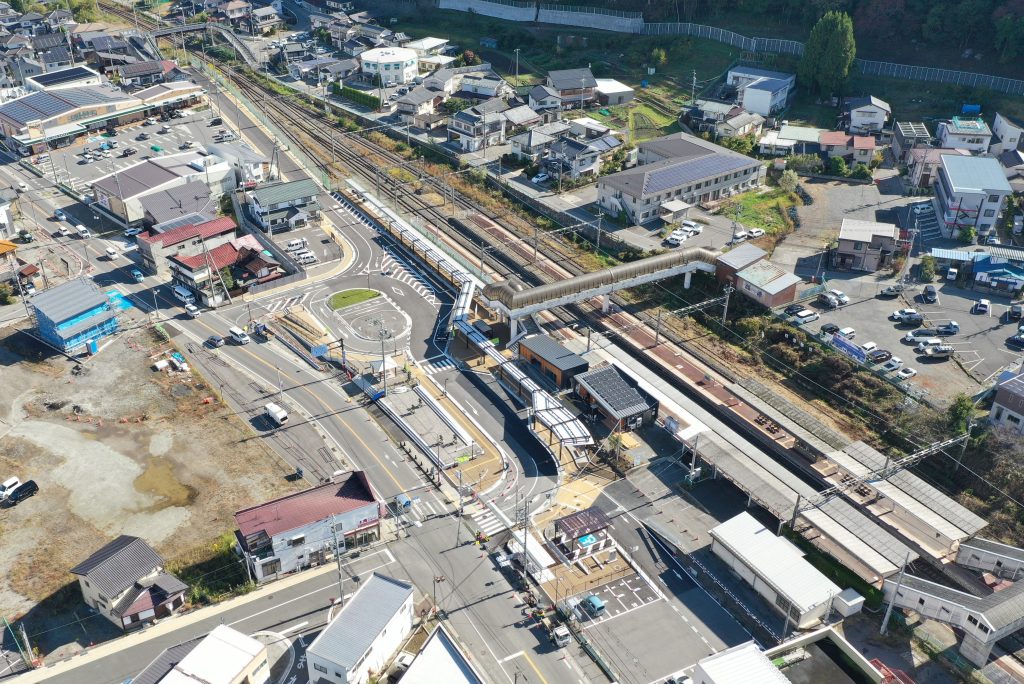 明科駅 空撮