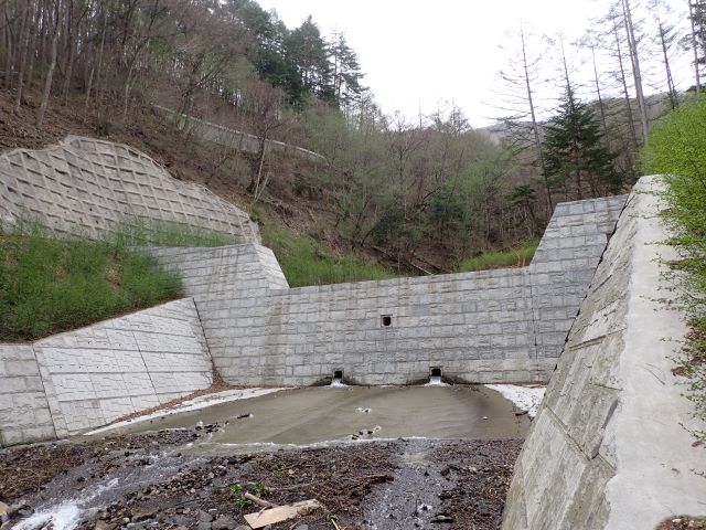 不透過型砂防堰堤の写真その２