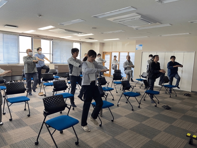 バランストレーニング中の様子