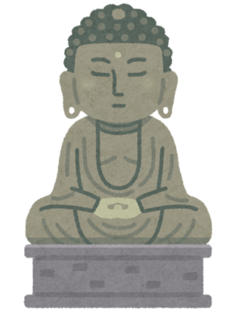 大仏のイラスト